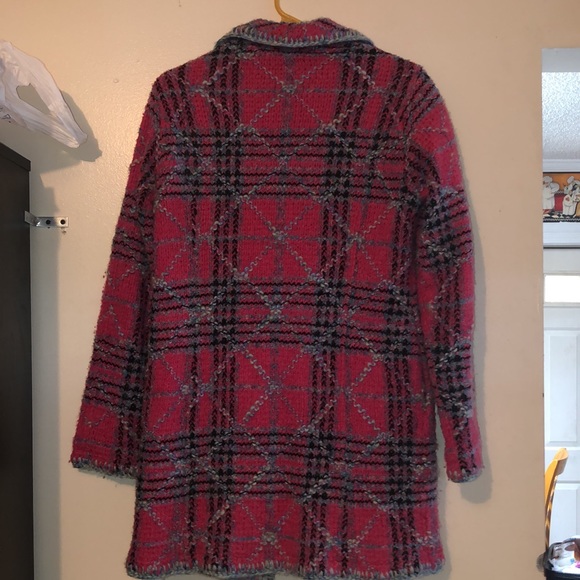 Beautiful Knitted Pea Coat By Sigrid Olsen Sport - Picture 12 of 14